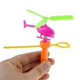 WANGJIAOID Mini Assembled Handle Pull Ruler Aircraft Power Helicopter