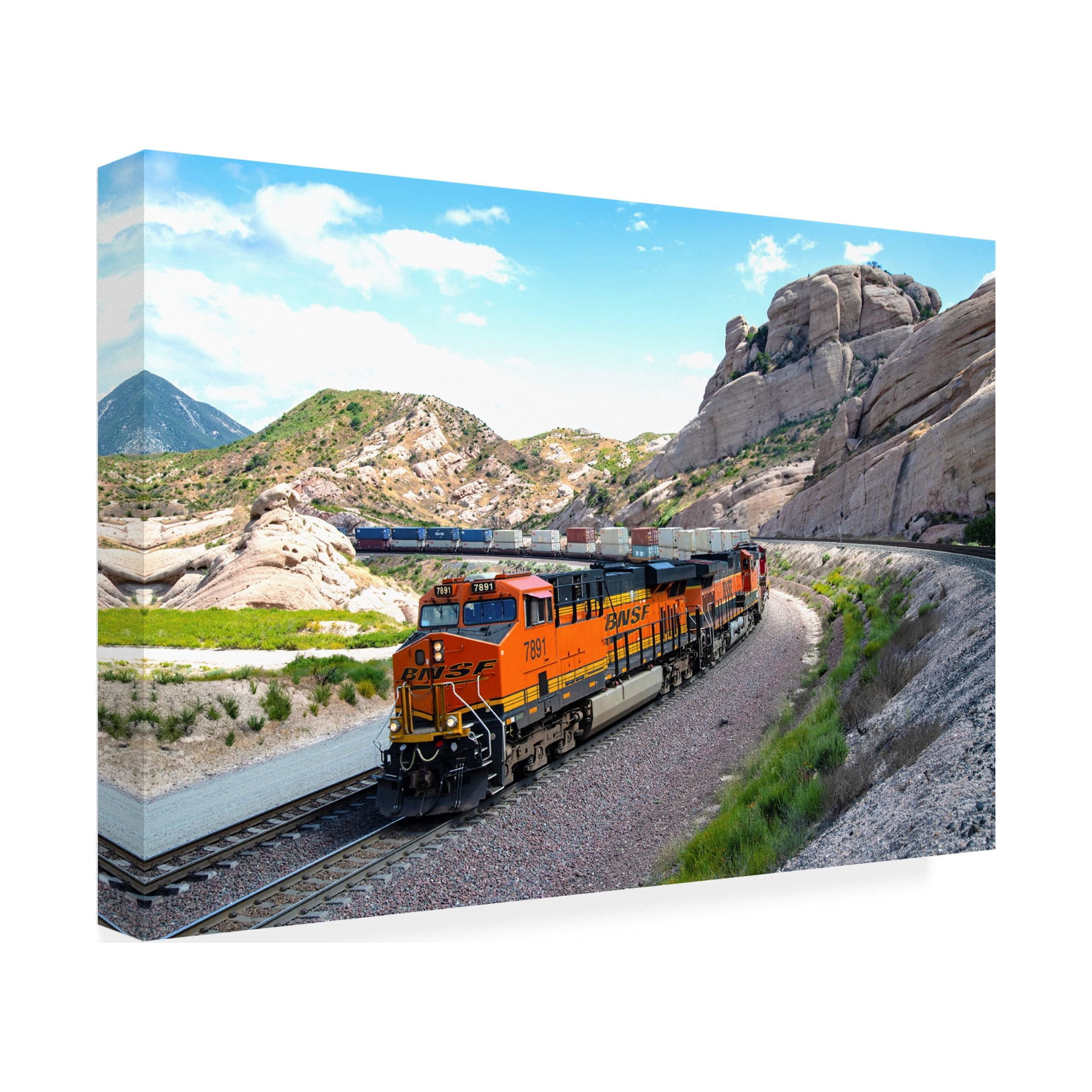 Robert Michaud 'Cajon Pass Sullivans Curve' Canvas Art