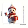 thumbnail image 4 of Muñeco Nieve para Navidad Mini Adornos Colgantes Favores Fiesta (Estilo D), 4 of 4