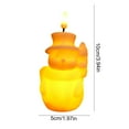 thumbnail image 3 of HBBKVI Christmas Decor LED Electronic Candle Light Christmas Creatives Home Decoration Light Simulated Flame Ambience Light Suitable for Christmas Desktop Bedroom Decoration Xmas Holiday Gift, 3 of 6