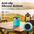 thumbnail image 4 of Ozark Trail 10oz Ceramic Lined Stainless Steel Lowball Tumbler with Magnetic Tritan Transparent Slider Lid, Teal, 4 of 17