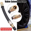 8-Pack Blue Anodized Hexagon Valve Stem Caps With TPMS – Aluminum Short Style