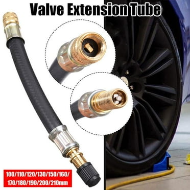 HPDL Flexible Car Tire Valve Stem Tube Adapter Wheel Valve Extension with Black