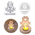 thumbnail image 3 of Silicone Mould Candle Holder, Spring Flowers Silicone Casting Mould, 3 of 5