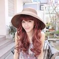 thumbnail image 3 of dianhelloya Sun Hat Foldable Wide Brim Breathable Elegant Girls Summer Bucket Sun Hat for Outdoors, 3 of 8