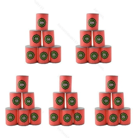 Blaster Target - VGEBY 30pcs Bullet Darts Target for Nerf N-Strike Elite Series Blasters Pack Soft EVA Material ( Red )