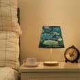 thumbnail image 5 of Table Lamp Medium 7.9x11.8 Inches Table Lamps Night Light Tools & Home Improvement Bedroom Lamp Guest Room Lamp Study Lamp Office Lamp Pretty Blue Roses, 5 of 7
