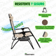 thumbnail image 4 of Camastro Gravedad Cero Beige Plegable Duo INMATMEX Ideal Para Exteriores Jardín y Alberca INMATMEX Camastro Plegable Gravedad Cero Beige Duo, 4 of 9