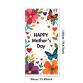 thumbnail image 3 of Floral Butterfly Happy Mothers Day Backdrop Decorations with Colorful Hearts and Flowers Banner Event Background Party Supplies Photography Props, 3 of 8