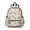 Excavator and Traffic Cone Beige, variant on Excavator and Cloud Blue Pattern Cute School Backpack with Padded Back and Adjustable Shoulder Straps 13.4"x11"x4.7"