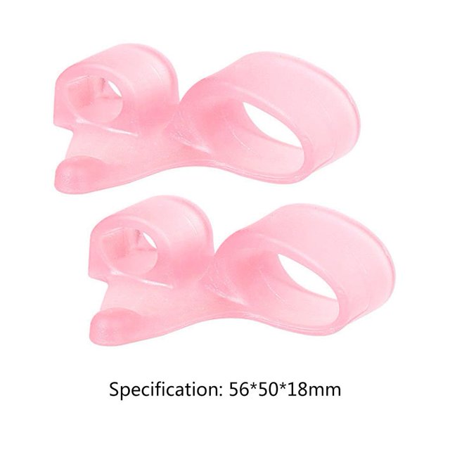 Separador de dedos Juanete Hueso Ectropión Hallux Valgus Cuidado Correctores (Rosa) Likrtyny Cuidado Belleza