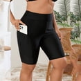 thumbnail image 6 of MLQIDK Plus Size Women's High Waisted Swim Shorts Tummy Control Swimwear Full Coverage Swim Bottoms Beach Wear 2026 Black 3XL, 6 of 7