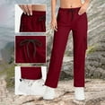 thumbnail image 4 of DPTALR Women's Lightweight Quick Dry Cargo Hiking Pants 4 Pockets,Water Resistant,Travel Casual,Red,Size S, 4 of 9