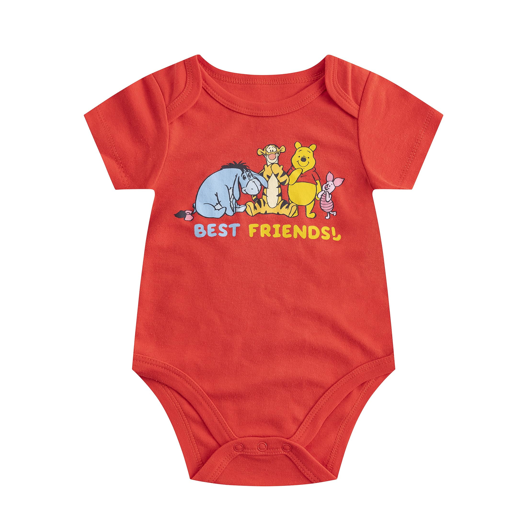 Disney Winnie the Pooh Baby Bodysuits (Boys), 5 Pack, Sizes NB-18M