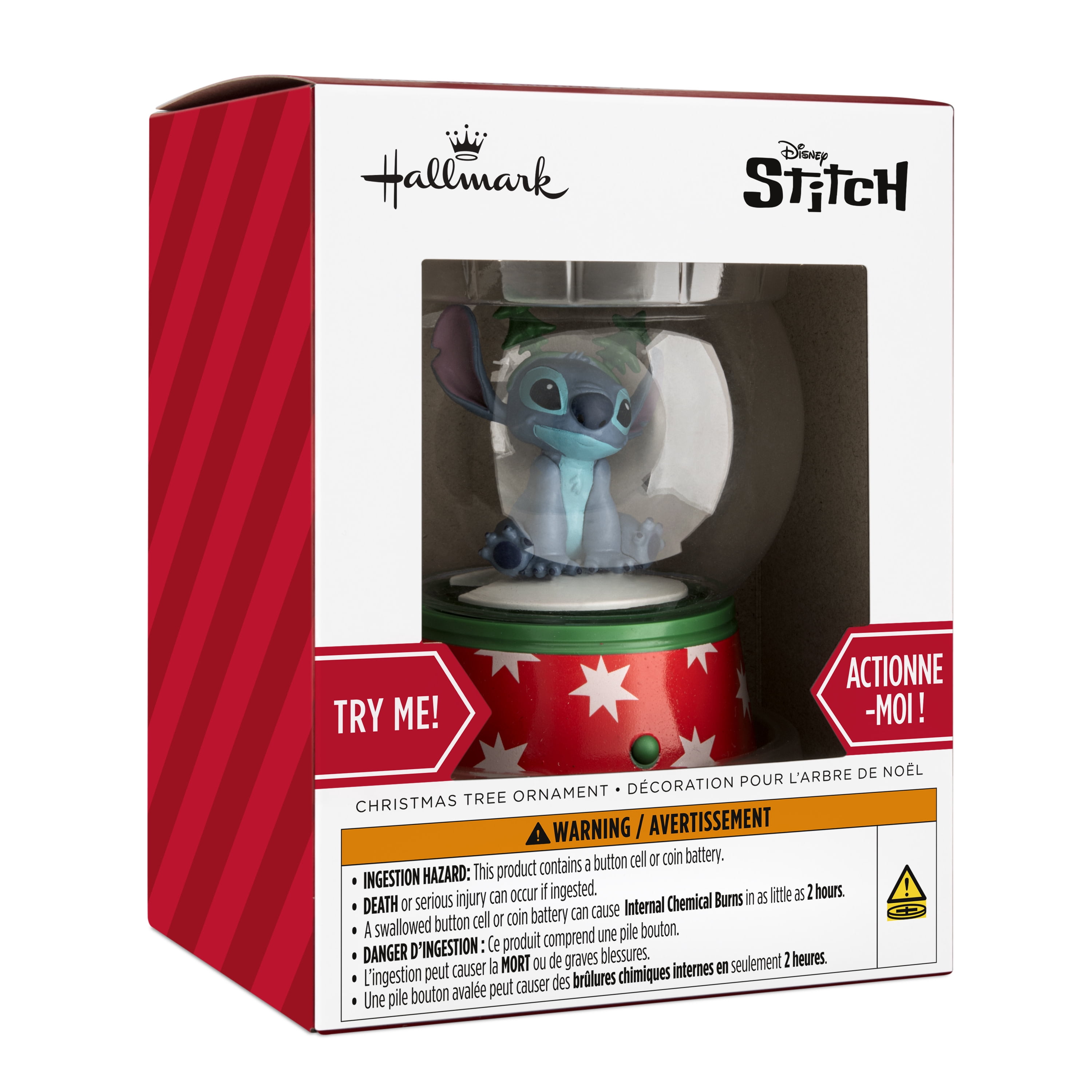 Hallmark Ornament (Disney Stitch Musical Snow Globe With Motion), 1 Count