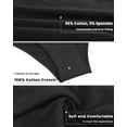 thumbnail image 3 of Finetoo Cotton Underwear for Women High Cut Hipster Womens Cheeky Bikini Panties 5 Pack S, 3 of 6