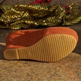 thumbnail image 5 of Orange Ladies Plus Size Slope Heel Shoes Round Toe High Heel One Button For Fall Winter Comfort, 5 of 9