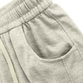 thumbnail image 5 of Wide Leg Sweatpants for Women Casual Elastic High Waisted Drawstring Long Pants with Pockets Womens Scrub Pants S-130 Beige M, 5 of 6