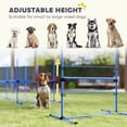 thumbnail image 3 of Adjustable Dog Agility Jump Set - Blue, 4-Bar Training Kit for Obedience & Exercise - Portable Pet Equipment for Backyard & Indoor Use - 39" x 25.6" x 37", 3 of 7