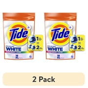 (2 pack) Tide Power PODS White Laundry Detergent Pacs, Brilliant Whitening + Color Protect, 18 Count
