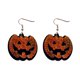 thumbnail image 1 of Pendientes de Halloween, pendientes de calabaza alternativos retro exagerados, 1 of 5