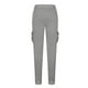 thumbnail image 4 of Pantalones largos para hombre con cordón, cintura elástica y forro polar, color liso, bolsillo, sudadera con capucha y pierna ajustada, pantalones de chándal holgados, pantalones para hombre, 4 of 5