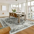 thumbnail image 4 of Balacho Floral Pattern Oriental Boho Faux Wool Area Rug, 5' x 7', Dark Gray, 4 of 8