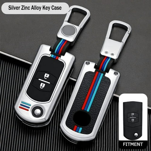 Étui Protecteur de Clé/télécommande de Voiture en Alliage de Zinc à Rabat, Coque/étui pour MAZDA 2 3 5 6 RX8 MX5