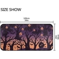 thumbnail image 3 of SKYSONIC Area Rug Halloween Forest Bat Print 39x20 Inches, Small Throw Rug Carpet Anti Slip Elastic Cotton Interlayer for Kitchen Bathroom Living Room Bedroom Stain Resistant Floor Mat, 3 of 7