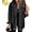 A, variant on Meditatem Denim Jacket, Women's Casual Denim Button Down Distressed Jacket, Oversized Button Up Frayed Hem Shacket Boyfriend