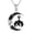 Bat, variant on Gothic Jewelry Sterling Silver Black Crescent Moon Mountain Pendant Necklace for Women Halloween Jewelry Gifts