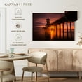 thumbnail image 4 of Elephant Stock Sunset At Huntington Beach Pier Wall Art - Horizontal Canvas Wall Art - Living Room Wall Decor - Nautical Canvas - Brown And Orange Decor - 12" x 8", 4 of 4