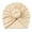 Beige, variant on Krdevn Stretch Knotted Head Wrap Breathable Light Soft Stretchy Fit Daily Casual Everyday Headwear (Baby),One Size
