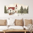 thumbnail image 2 of ZHONGYUTONG Christmas Wall Art 5 Pieces Large Christmas Church Pictures Wall Decor Xmas Living Room Home Decor Christian Canvas Painting Prints Framed (10x16inx2pcs 10x20inx2pcs 10x24inx1pcs), 2 of 4