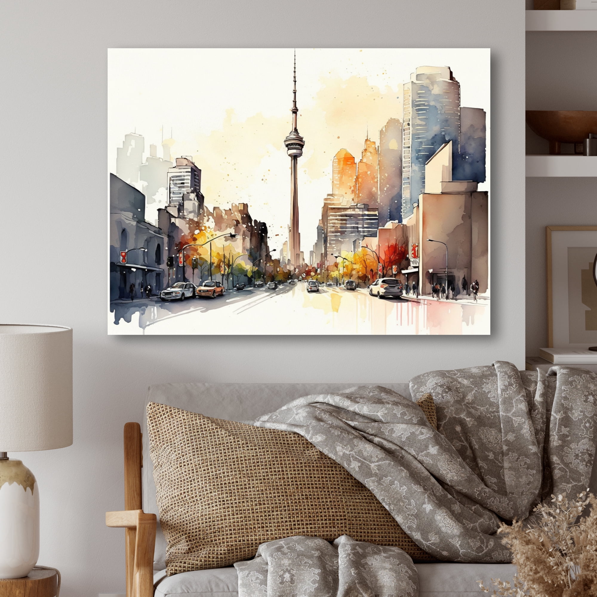 Designart Toronto Skyline VIII Canvas Wall Art