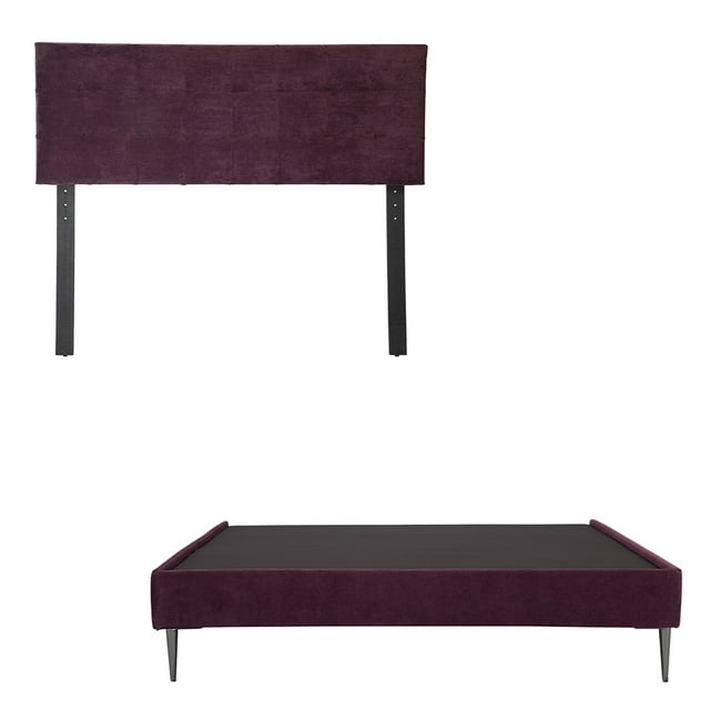 Base de Cama Slim Individual Dicasa Cabecera Catania Morada