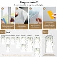 thumbnail image 6 of No Glue Heat Blocking Window Flims, Eucalyptus Leaves Window Privacy Film Frosted, Pastoral Farmhouse Spring Botanical Peep-proof Door Windows Tint for Bathroom, Dormitory, 17.7 x 78.7 Inches, 6 of 9