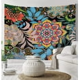 thumbnail image 2 of Boho Floral Wall Tapestry for Bedroom, Colorful Boho Flowers Tapestry Wall Hanging, Bohemian Flowers Aesthetic Wall Tapestries, Boho Decor Tapestry for Living Hippie Room,60X40in, 2 of 5