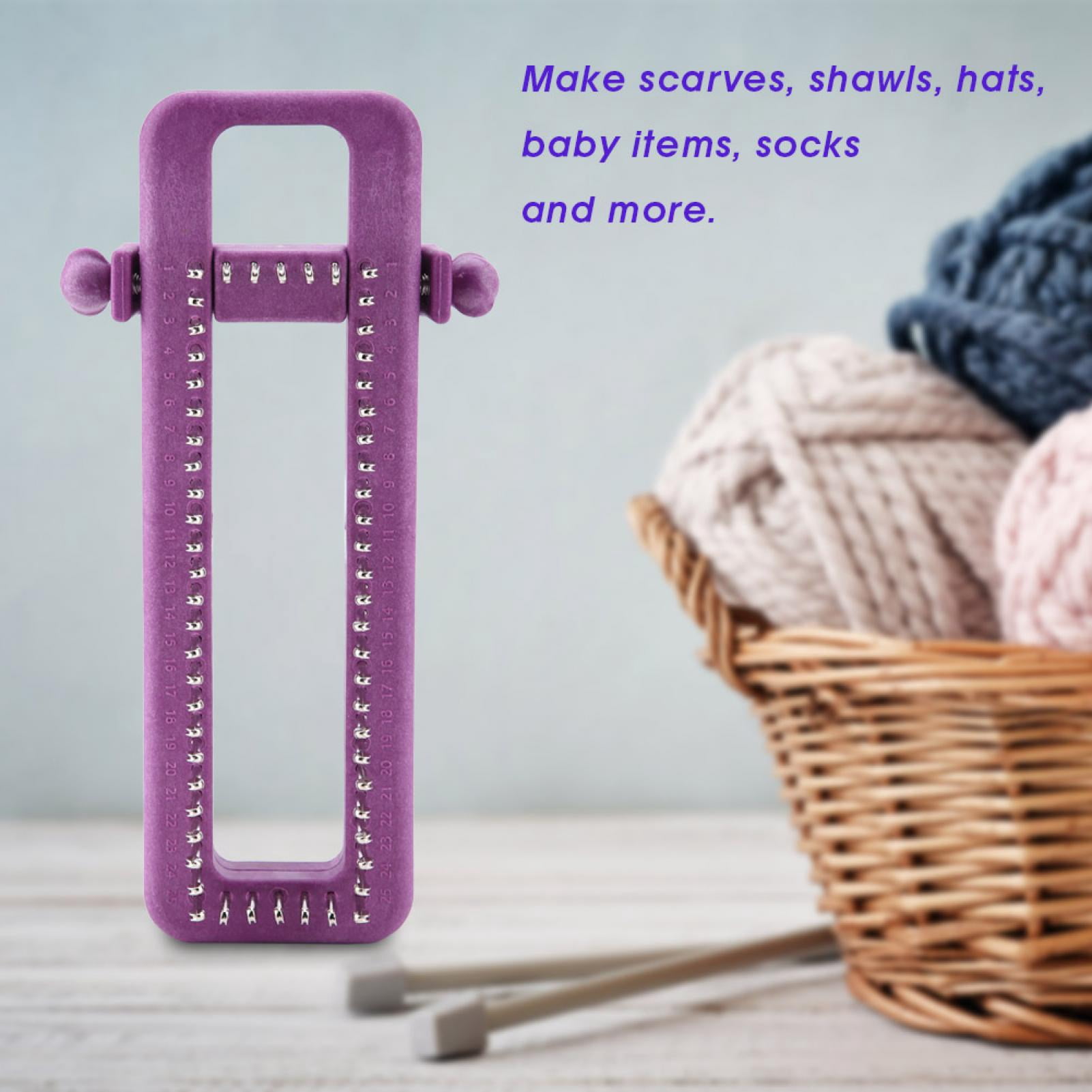 Greensen Loom Knitting Socks,Adjustable Sock Loom Kit Knitting Board for Handmade Socks Scarf Hat