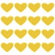 thumbnail image 1 of Parches de planchar en forma de corazón Uxcell, parches bordados, apliques, adornos para ropa, amarillos, 16 piezas, 1 of 7