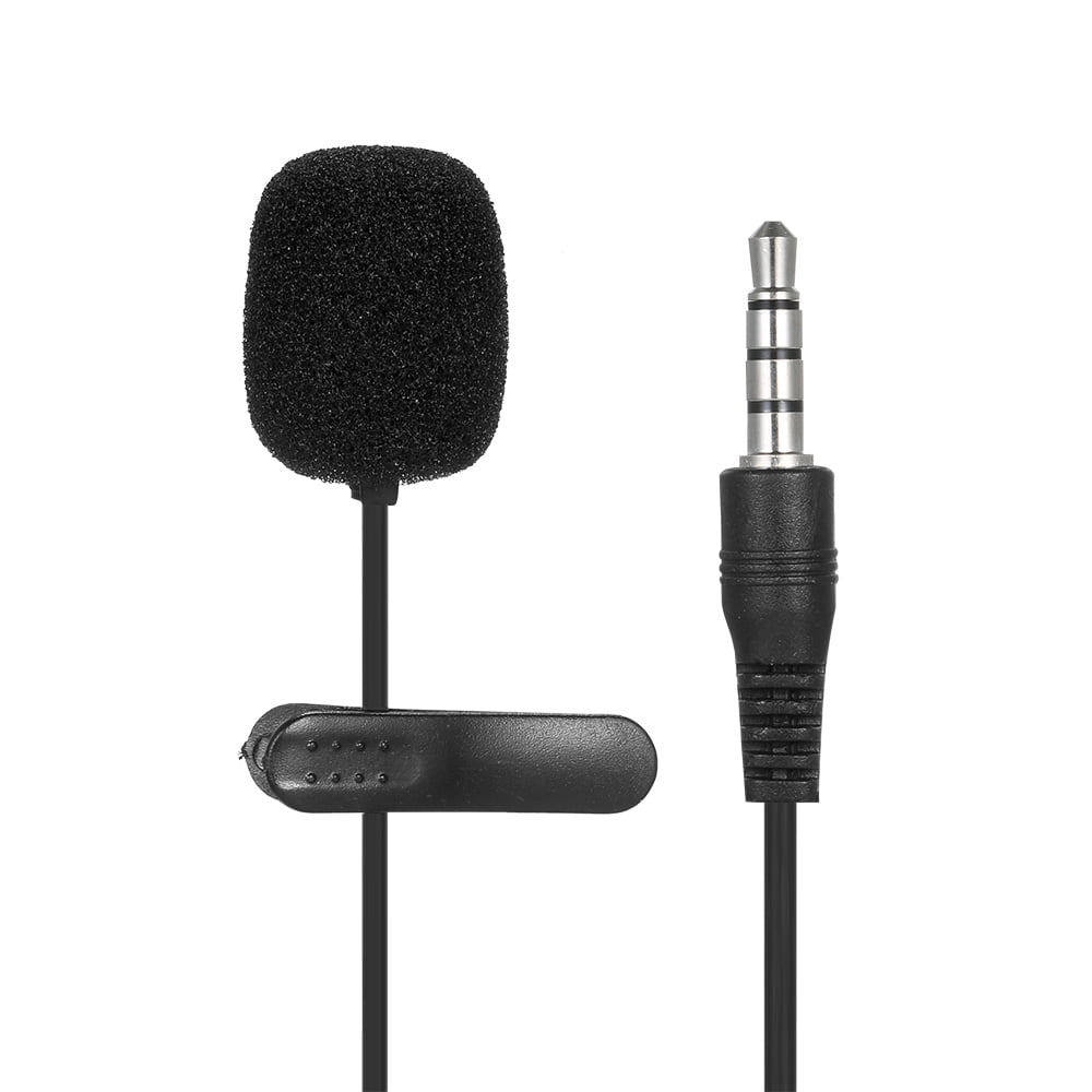 External Clip-on Lapel Microphone Jack Highly Sensitive