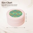 thumbnail image 2 of Yiaed Colourful Tie Dye Print Travel Jewelry Case Bridesmaid Gift Boxes Jewelry Travel Organizer Small Round Jewelry Box Mini Storage-Pink, 2 of 7