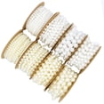 thumbnail image 3 of KAKOWELY diy beads string 10MM Round String Beads Chain Garland Fixed Plastic Simulation Pearls String Bead Pendant for Wedding Jewelry Accessories Bracelet Decoration (White, 2M/Roll), 3 of 5