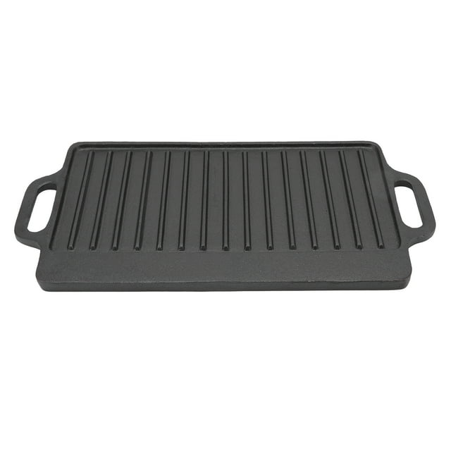 Grill Griddle Household Cast Iron Teppanyaki Plate Thickened Rectangular Double Sided Barbecue Grill