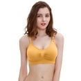 thumbnail image 2 of Xmarks Nursing Bras Maternity Bra for Breastfeeding Pregnancy Wireless Bralette Yellow 36/80ABCD,38/85ABCD, 2 of 4