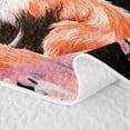 thumbnail image 5 of Erosebridal Gold Fox Moon Twin Quilt Set for Girls, Japanese Cherry Blossom Twin Coverlet Set, 2-Piece, 5 of 7