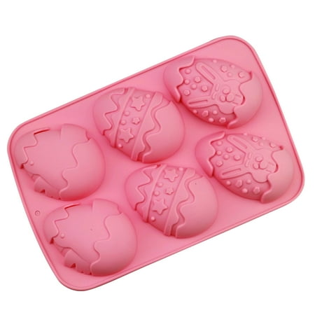 

7x3 Cake Pan round Easter Silicone 6 Cavity Mould DIY Chocolate Cupcake Cake Muffin Baking Mold Cookie Gift Set