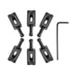 thumbnail image 4 of Juego de puentes de guitarra planos 6 en 1 para guitarra de estilo (negro), 4 of 7