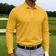 thumbnail image 2 of Trgacdwlo S-5XL Polo Shirts for Men Lightweight Waffle Long Sleeve Work Shirts for Men Summer Fall Sun Protection Textured Golf Polo Shirts for Men, 2 of 6