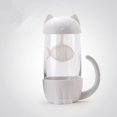 thumbnail image 2 of Tasse en Verre Chat Mignonne Tasse à Thé avec Infuseur Poisson Passoire Filtre Maison Bureaux, 2 of 4